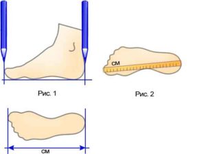  узнать размер обуви по длине стопы